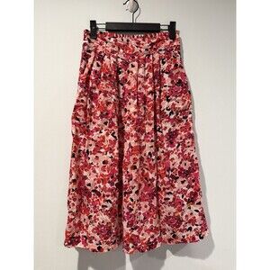ByTavi Floral Midi Skirt Womens Small Fair Trade Pockets Twee Retro Coquette